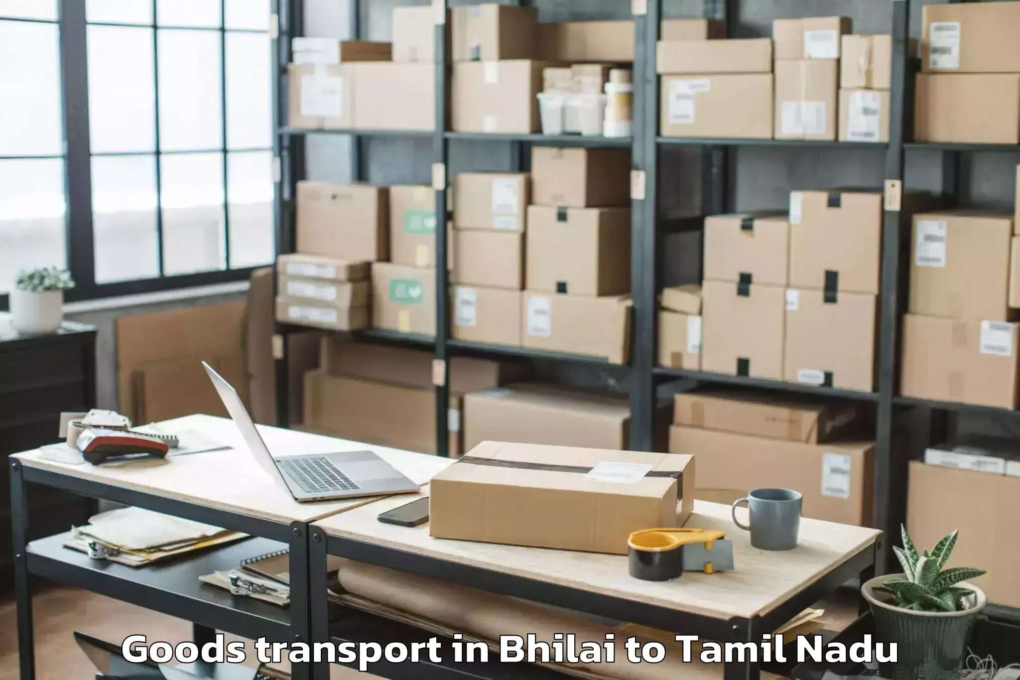 Professional Bhilai to Coimbatore Goods Transport